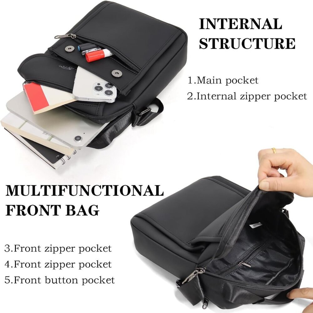 Adjustable Strap Messenger Bag Multi-Functional W… - image 4